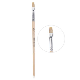 Кисть живописная "Cosmo" щетина № 10 плоская, индивидуальная маркировка, деревянная ручка