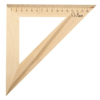 Треугольник деревянный 18 см "Лео" 45 градусов