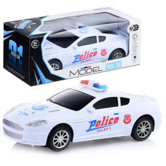 Машина "Полицейская" белая, на батарейках, в коробке