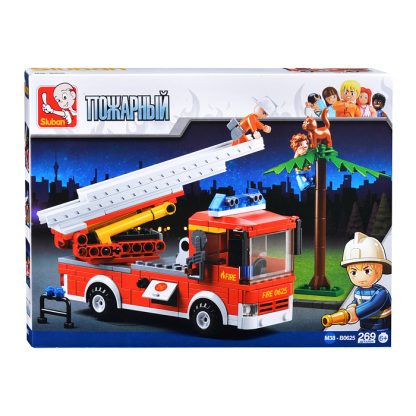Конструктор "Пожарная машина с лестницей" (269 дет.)