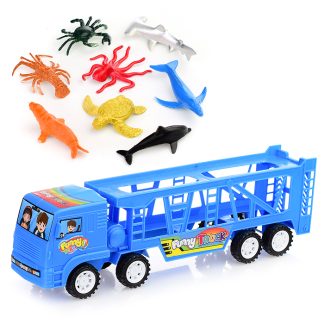 Автовоз-Трейлер с морскими животными, в пакете