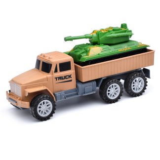 Набор "Военная техника" (грузовик, танк) коричневый, под колпаком