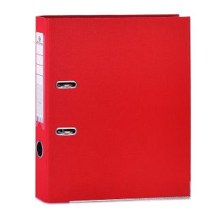 Папка с арочным механизмом "Attomex" A4 50 мм PP разобранная, металлическая окантовка, запечатка форзаца, наварной карман с этикеткой, красная