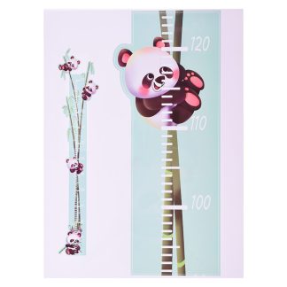 Интерьерная наклейка ростомер "Panda" 50x70 см, ПВХ, в пластиковом пакете с блистерным подвесом