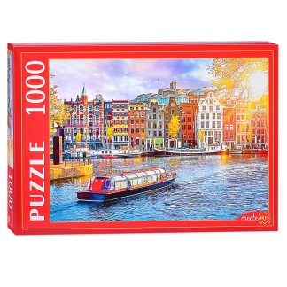 Пазлы 1000 "Нидерланды. Вид на Амстердам"