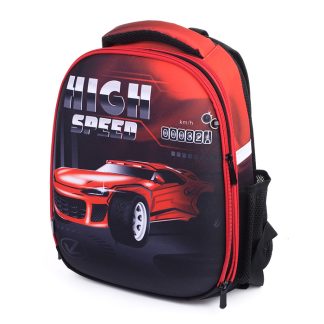 Рюкзак каркасный "Красная машина" формованный из полимеров.