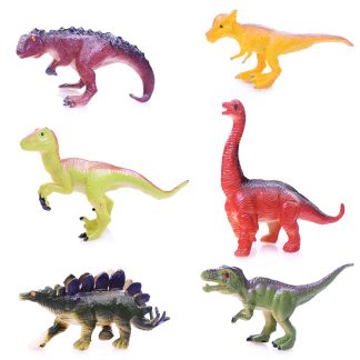 Набор динозавров "Юрский период" 6 фигурок, в пакете