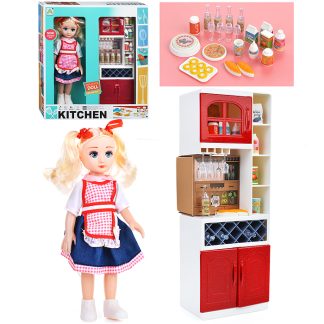 Игровой набор кухня "Вместе веселей" с куклой, в коробке