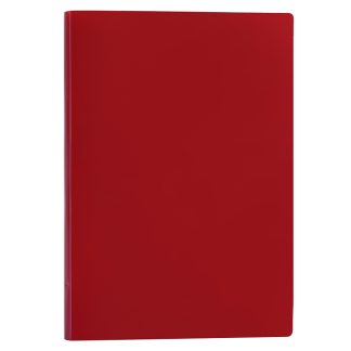 Папка с боковым прижимом A4, 500 мкм, фактура "песок" непрозрачная красная