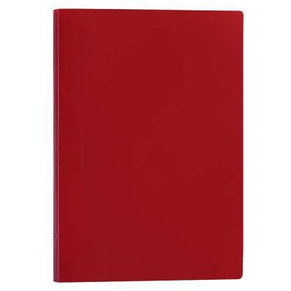 Папка с боковым прижимом A4, 500 мкм, фактура "песок" непрозрачная красная