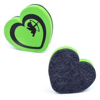 Стирательная губка "Heart" для офисных досок, d=9 см, EVA и фетр, цвета ассорти, в пластиковом блистере