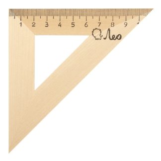 Треугольник деревянный 11 см "Лео" 45 градусов