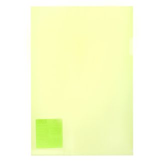 Папка-уголок А4 120 мкр. диагональ, желтый, Classic Lite А4 "Expert Complete"