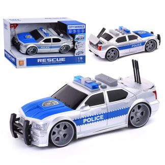 Машина "Полицейская" 1:16 (свет, звук) на батарейках, в коробке