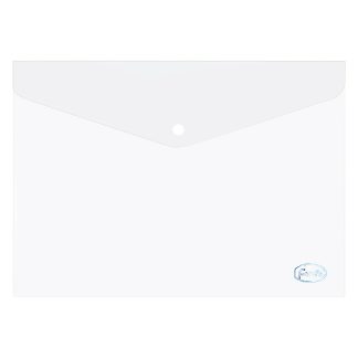 Папка-конверт А4 с кнопкой 0.16мм (прозрачная) ПП