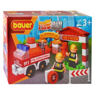Конструктор 739 "Fireman" набор пожарная машина и пожарный гидрант