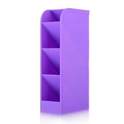 Органайзер для канцелярских принадлежностей "Pastel" настольный, 20x9x5,3 см, пластиковый, 2 варианта расположения на столе (горизонтально и вертикально) цвет сиреневый