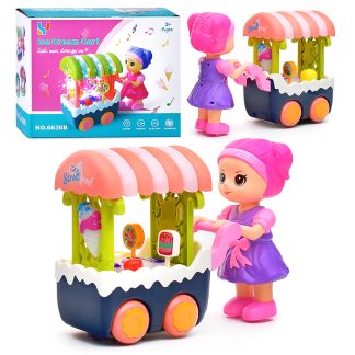 Интерактивная игрушка "Девочка с тележкой" в коробке