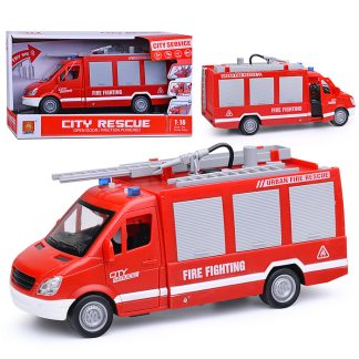 Машина "Пожарная служба первой помощи" (свет, звук) на батарейках, в коробке