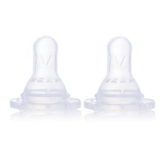 Комплект силиконовых сосок Baby Flow (узкое горло), размер L