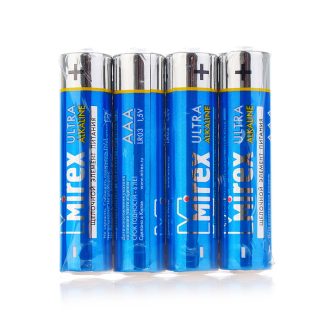 Батарея щелочная Mirex LR03 / AAA 1,5V, в упаковке 60 шт.,(4)
