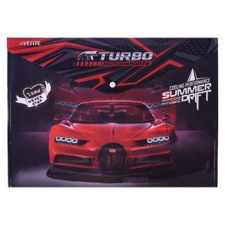 Папка-конверт на кнопке "Turbo" A3 (455x325 мм) 200 мкм, непрозрачная с рисунком, индивидуальная маркировка