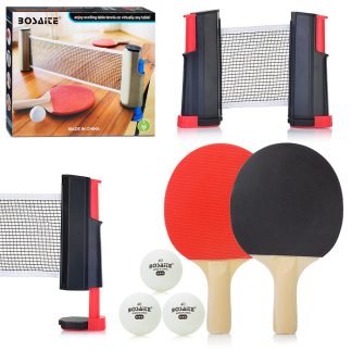 Набор для настольного тенниса (сетка, 2 ракетки, 3 шарика) в коробке