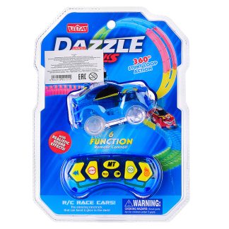 Машинка для автотрека "Dazzle tracks"  с пультом Р/У, на листе