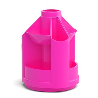 Подставка настольная пластиковая вращающаяся Mini Desk, Neon Solid, розовый