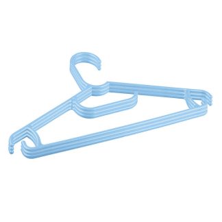 Комплект вешалок для детской одежды (3 шт) размер 31,5 см (светло-голубой)