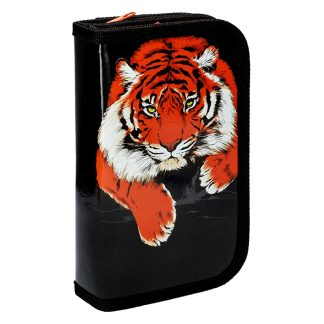 Пенал 2-секц, большой "Тигр на охоте" (190х105) ламинированный картон