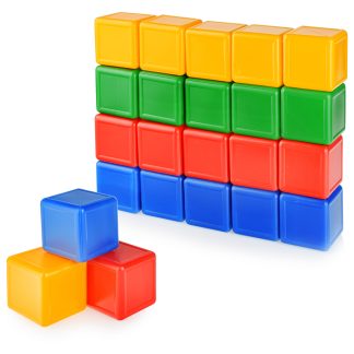 Кубики цветные  (20 элементов)