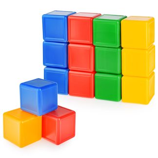 Кубики цветные (12 элементов)