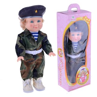 Кукла Митя военный со звуком