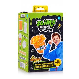 Игрушка для детей модели Slime Лаборатория Пранк Влад А4, Газировка апельсиновая