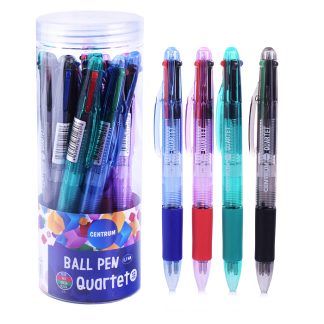 Ручка шариковая автомат 4-х цветн. Quartet