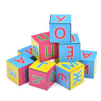 Кубики пластиковые "Буквы" (9 шт.)