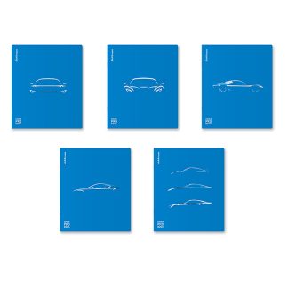 Тетрадь 48л.  клетка, с пластиковой обложкой на скобе CoverProBook Mirage, синий