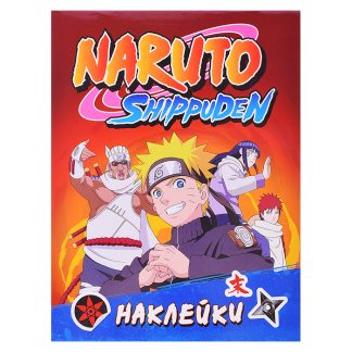 Наклейки Naruto Shippuden (100 наклеек. Красная)