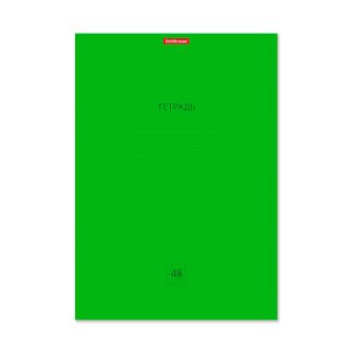 Тетрадь 48л., клетка, Классика Neon, зеленая