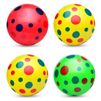 Мяч надувной PVC "Горошек" 22,5 см., 60 гр. (цвет микс)