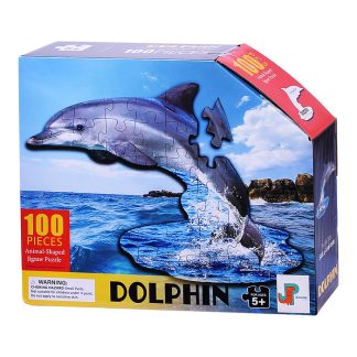 Пазл 100 "Дельфин" контрурный