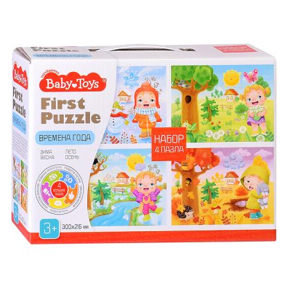 Пазл First Puzzle 4 в 1 "Времена года" Baby Toys