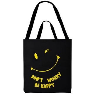 Сумка-шоппер "Dont worry be happy" (35*40 см.)