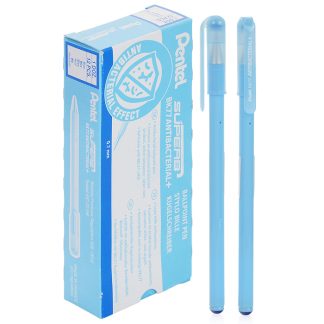 "Pentel"   Ручка шариковая Antibacterial+  d 0.7 мм  . BK77AB-CE металлический наконечник цвет чернил: синий
