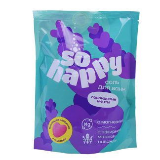 Соль для ванн 500г "SOHappy" Лавандовые мечты