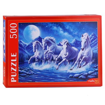 Пазлы 500 "Лунные лошади"