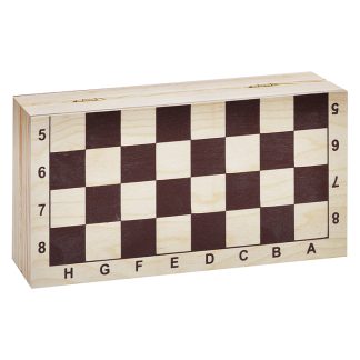 Шахматы деревянные обиходные парафинированные в комплекте с доской (295Х145 ММ)