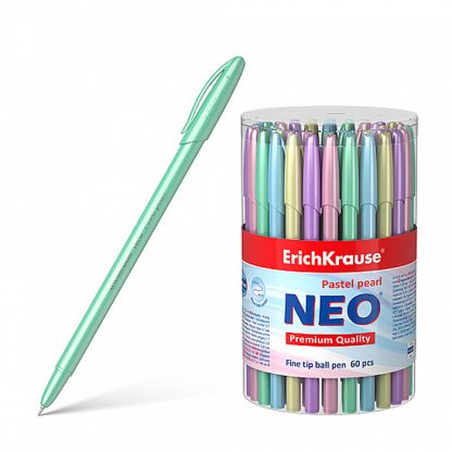 Ручка шариковая Stick Pastel 0.7, Super Glide Technology, цвет чернил синий (в тубусе по 60 шт.)