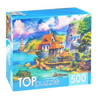Пазлы 500 TOPpuzzle "Прибрежный домик"